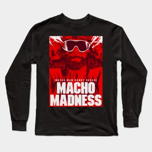 Macho man Randy savage art t-shirt Long Sleeve T-Shirt